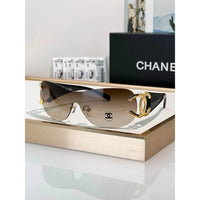 CHANEL CC Logo 4125 Shield SUNGLASSES🖤