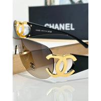 CHANEL CC Logo 4125 Shield SUNGLASSES🖤