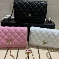 CHANEL Lambskin Flap Chain CC  Bag  3 colors ✨