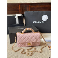 CHANEL Chanel Mini Flap Bag in Quilted Leather with Chain 23  ✨
