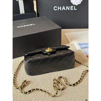 CHANEL Chanel Mini Flap Bag in Quilted Leather with Chain 23  ✨