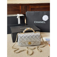 CHANEL Chanel Mini Flap Bag in Quilted Leather with Chain 23  ✨