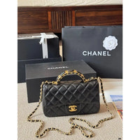CHANEL Chanel Mini Flap Bag in Quilted Leather with Chain 23  ✨