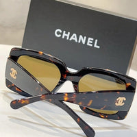 CHANEL RECTANGLE 5435 C622/S6 Women's Acetate Sunglasses 5 COLORS ✨