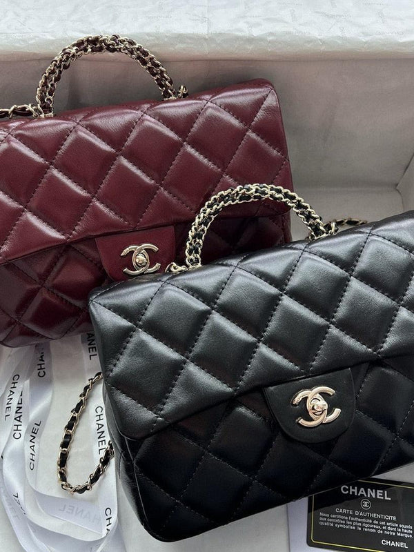 CHANEL  Rectangle Crystal Top Handle Flap Bag 23A Collection 2-SIZES ✨