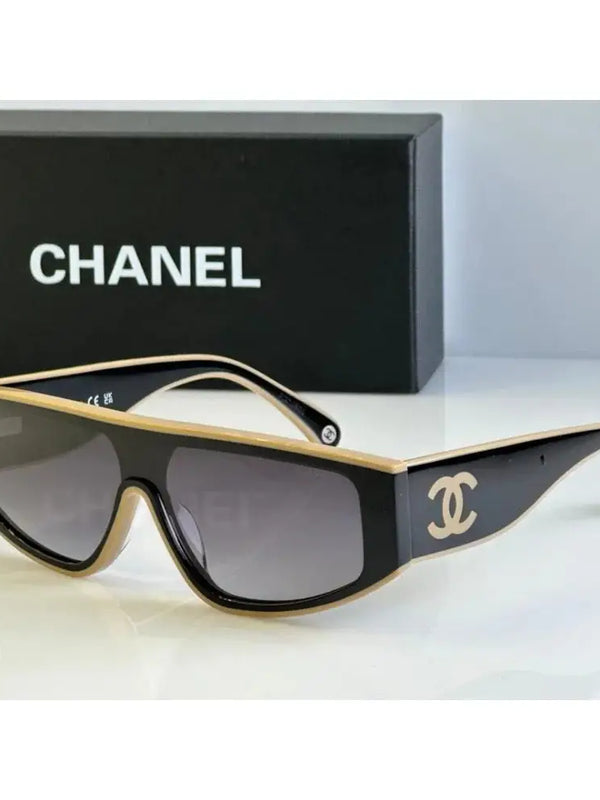 CHANEL SHIELD 6057  Rectangle Women's Acetate Sunglasses  ✨