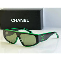 CHANEL SHIELD 6057  Rectangle Women's Acetate Sunglasses  ✨
