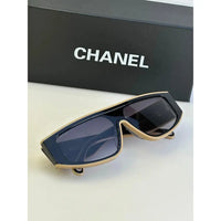CHANEL SHIELD 6057  Rectangle Women's Acetate Sunglasses  ✨