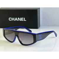 CHANEL SHIELD 6057  Rectangle Women's Acetate Sunglasses  ✨