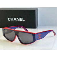 CHANEL SHIELD 6057  Rectangle Women's Acetate Sunglasses  ✨