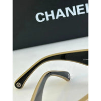 CHANEL SHIELD 6057  Rectangle Women's Acetate Sunglasses  ✨
