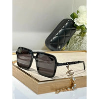 CHANEL Square Metal & Strass Sunglasses 4578 🖤