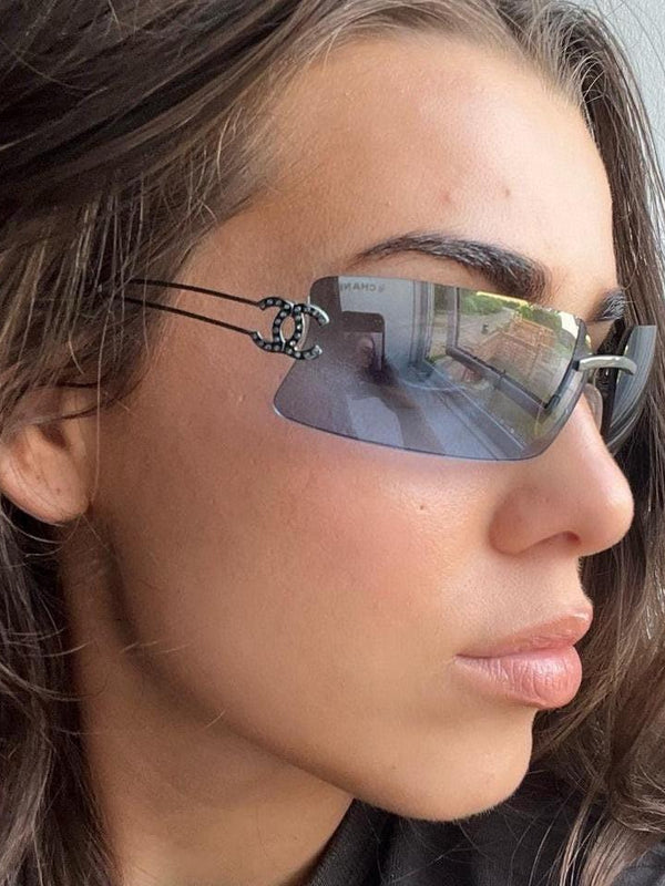 CHANEL4051 Vintage SOLD OUT  RECTANGLE sunglasses  🖤
