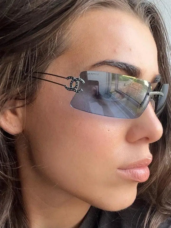 CHANEL4051 Vintage SOLD OUT  RECTANGLE sunglasses  🖤
