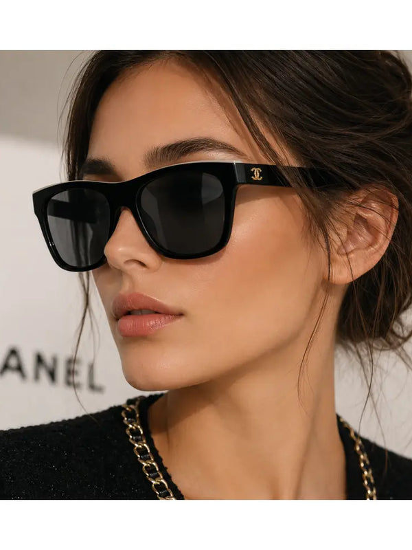 CHANEL5569 Acetate Square Sunglasses Chanel Eyewear  🖤