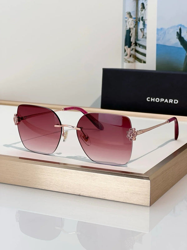 Chopard VCHL60S - 08FC Polished Copper Woman Sunglasses  ✨