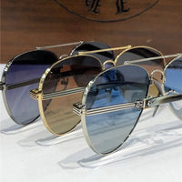 Chrome Hearts 8230 Metal-Acetate Aviator Sunglasses⚜️