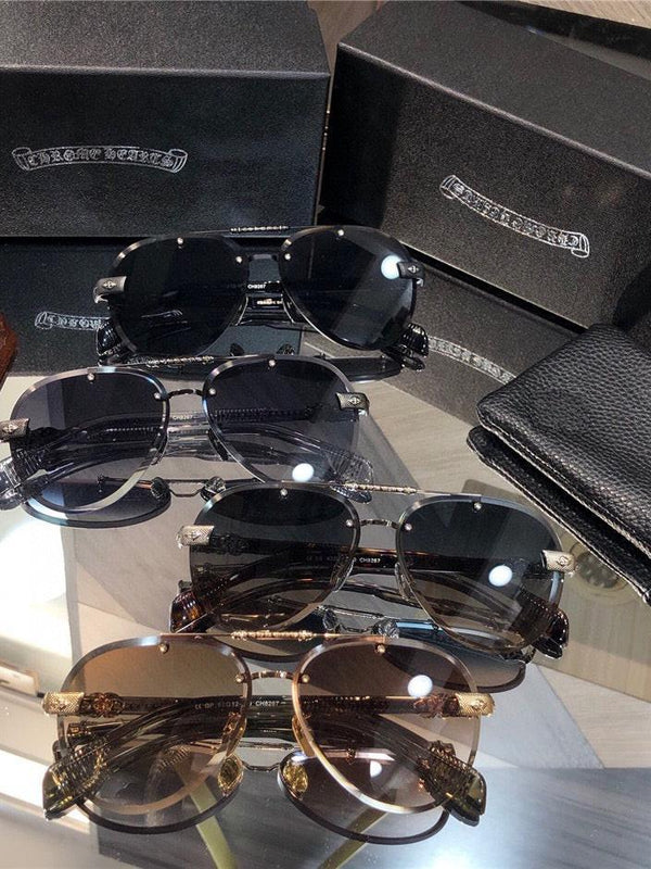 Chrome Hearts 8267 Metal frame Luxury Pilot Sunglasses🔱