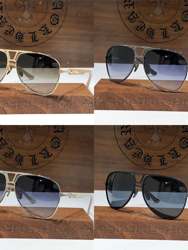 Chrome Hearts Aviator Sunglasses 60mm-4 STYLE🔱
