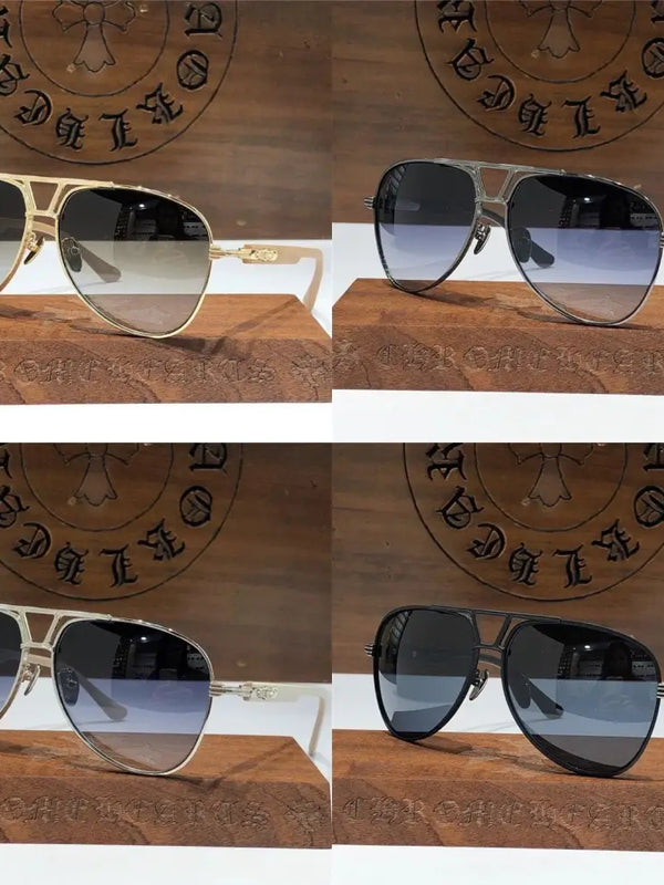 Chrome Hearts Aviator Sunglasses 60mm-4 STYLE🔱