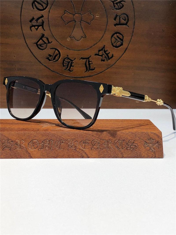 Chrome Hearts Sunglasses Frame Call Melice -Black-Gold-Silver ✨