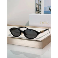 DIOR CD DiorTreasure R1I Black Oval Sunglasses ✨