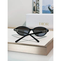 DIOR CD DiorTreasure R1I Black Oval Sunglasses ✨
