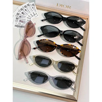 DIOR CD DiorTreasure R1I Black Oval Sunglasses ✨