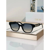DIOR Christian Dior Label R1F Black and Beige Pantos Sunglasses  ✨