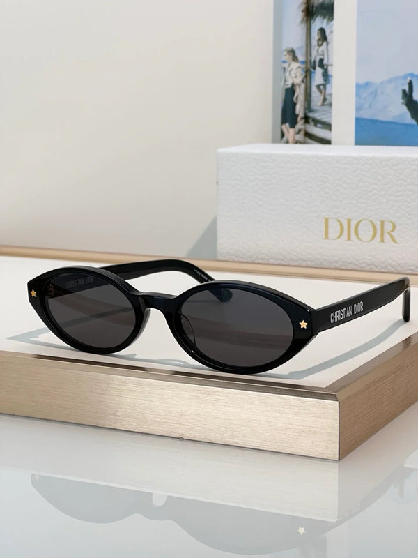 DIOR DiorPacific R1I Black Oval Sunglasses ✨