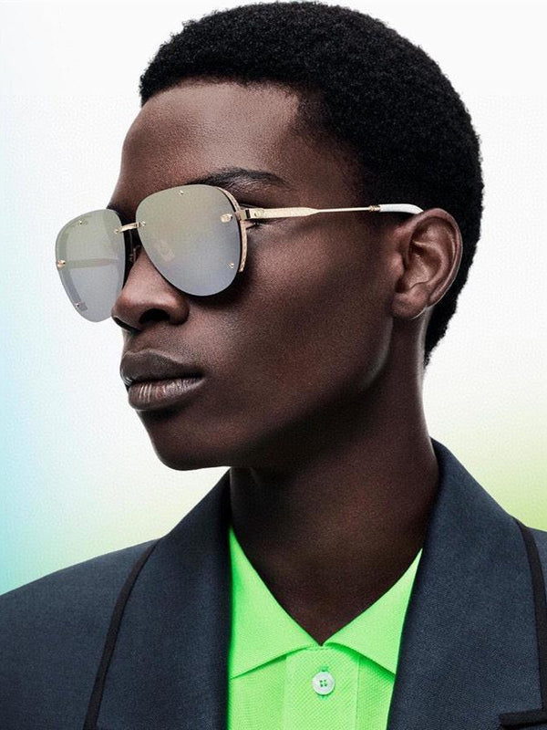 DIOR HOMME NeoDior S4U Mirrored Rectangular Sunglasses✨