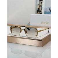 DIOR HOMME  NeoDior S4U Rectangle-Frame Gunmetal-Tone Sunglasses✨