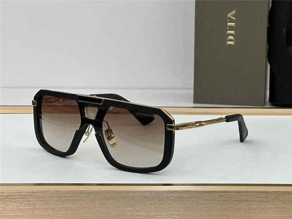 DITA MACH-8 Gold-Brown-Black Unisex  Sunglasses 🔱