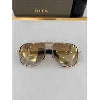 DITA MACH-FIVE Rose Gold-Gold-Brown Unisex Clear Sunglasses 🔱