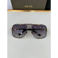 DITA MACH-FIVE Rose Gold-Gold-Brown Unisex Clear Sunglasses 🔱