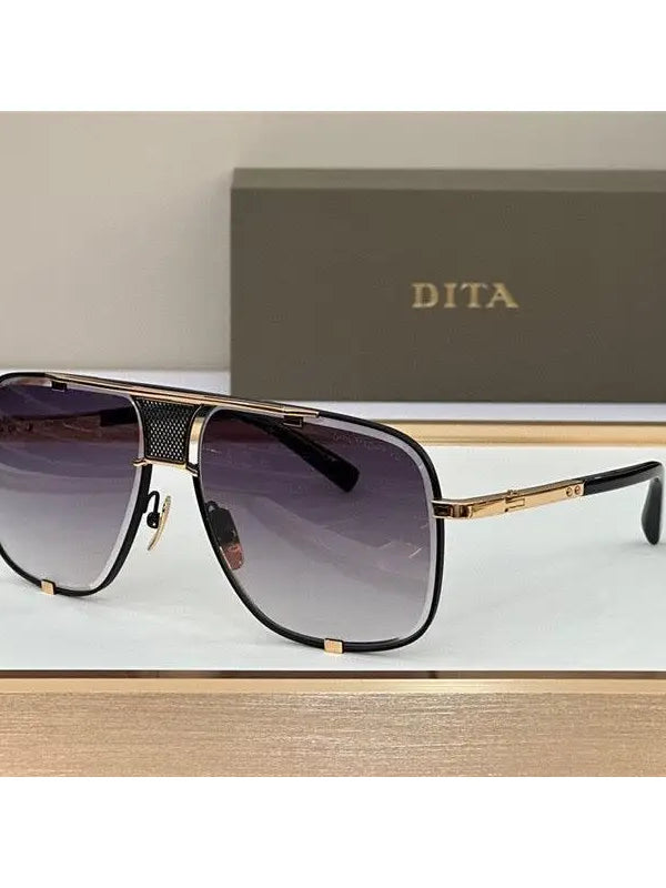 DITA MACH-FIVE Rose Gold-Gold-Brown Unisex Clear Sunglasses 🔱