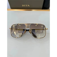 DITA MACH-FIVE Rose Gold-Gold-Brown Unisex Clear Sunglasses 🔱