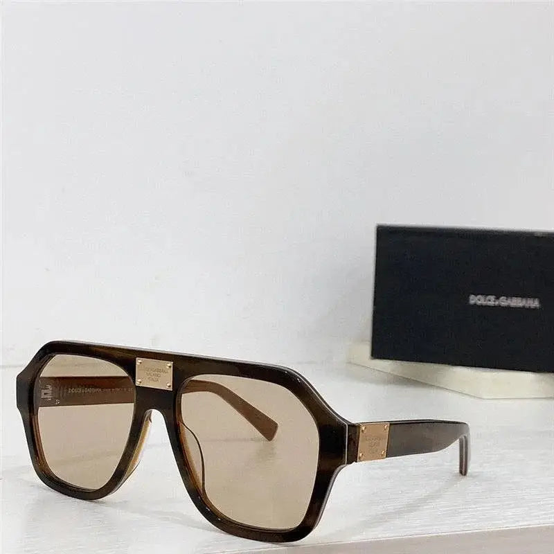 Dolce & Gabbana Eyewear pilot-frame logo-plaque Sunglasses ✨