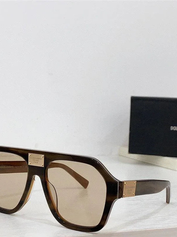 Dolce & Gabbana Eyewear pilot-frame logo-plaque Sunglasses ✨