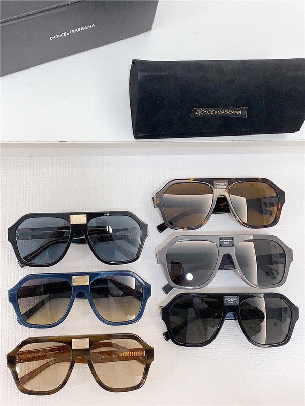 Dolce & Gabbana Eyewear pilot-frame logo-plaque Sunglasses ✨