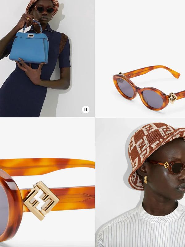 FENDI FF 40140 FF Diamonds acetate  Sunglasses✨