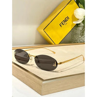 Fendi First FE4075US sunglasses in metal oval shape Women's✨