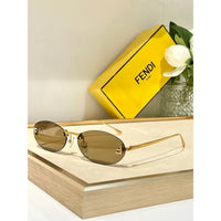 Fendi First FE4075US sunglasses in metal oval shape Women's✨