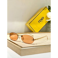 Fendi First FE4075US sunglasses in metal oval shape Women's✨