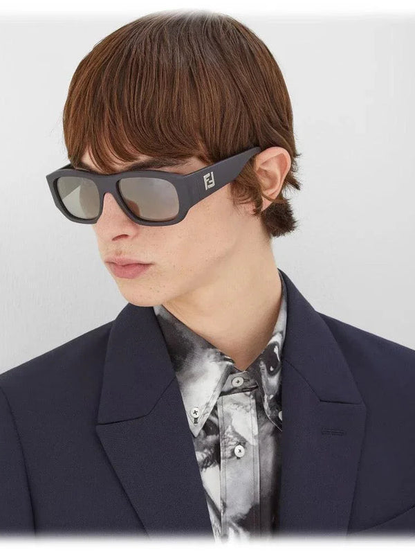 FENDI Men's FF Logo Rectangle Sunglasses✨