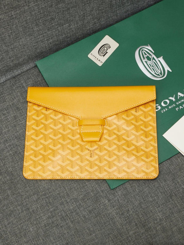 Goyard Camondo 2 Pouch In Goyardine Envelope Canvas Clutch✨