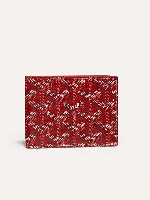 Goyard Insert Victoire Card Wallet In Goyardine Canvas Red 6 Colors✨