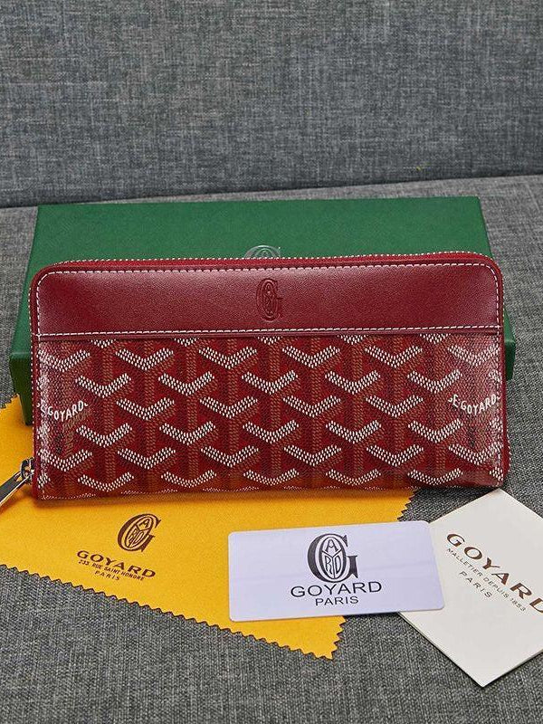 Goyard Matignon GM Zipper Wallet In Goyardine Canvas✨