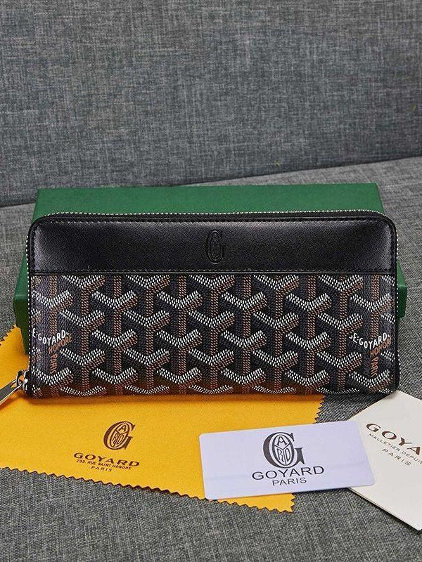 Goyard Matignon GM Zipper Wallet In Goyardine Canvas✨