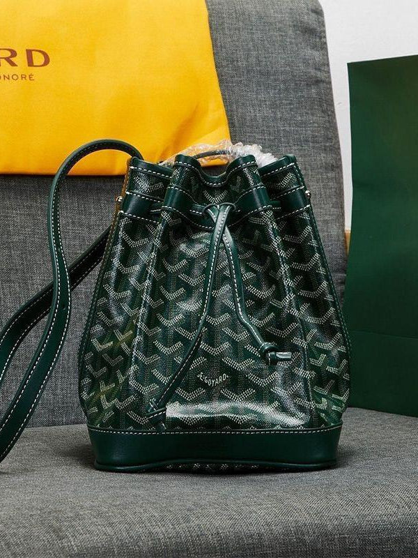 Goyard Petit Flot Bucket Bag In Goyardine Canvas Shoulder Bag ✨